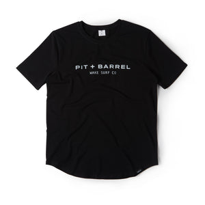 Wake Surf Co Short Sleeve Tee Shirt in Black