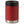 Brick | back view of red brick can cooler with black lid and stainless bottom. 