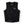 Black | Black competition impact surf vest, front view.