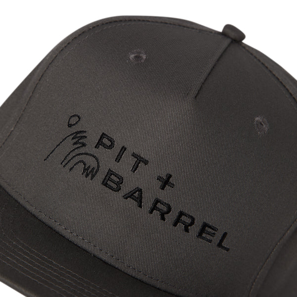 Horizontal Pit + Barrel High Five Logo Snapback Hat